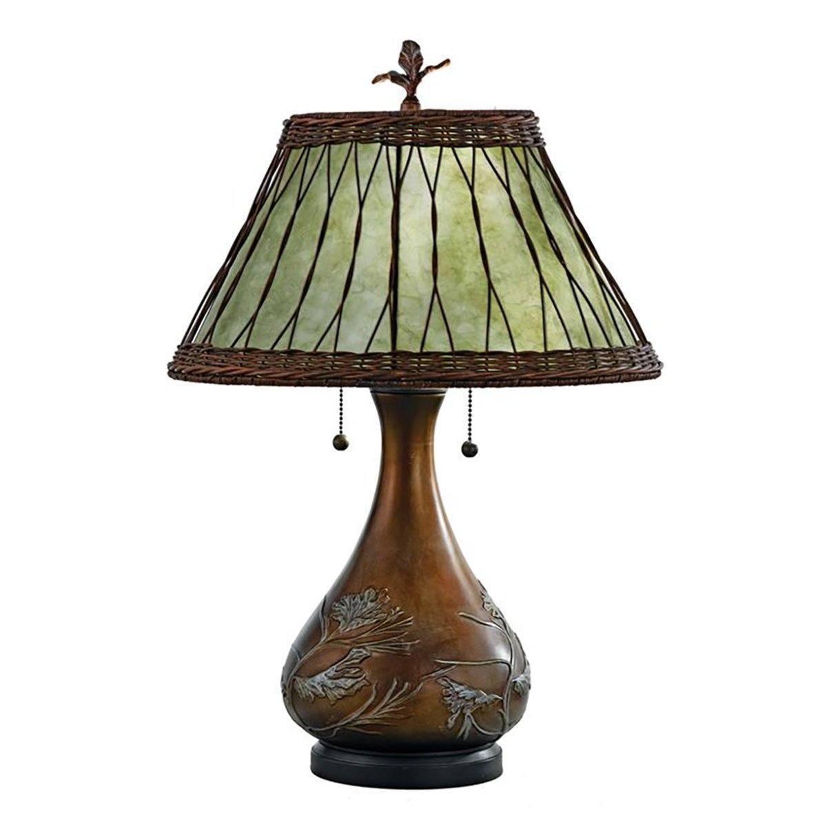 Lijm persoon echtgenoot Craftsman Style Green Mica Table Lamp by Quoizel MC120T – Modern Bungalow