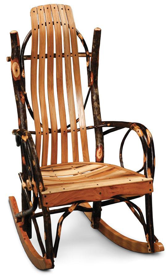 hickory bentwood rocking chair