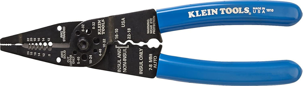 柔らかな質感の いいものセレクト通販Klein Tools 1010 Multi Tool Long Nose Wire Cutter, Crimper,  8-Inch 1005 Cutting Crimping for 10-22 AWG Terminals and Con＿並行輸入