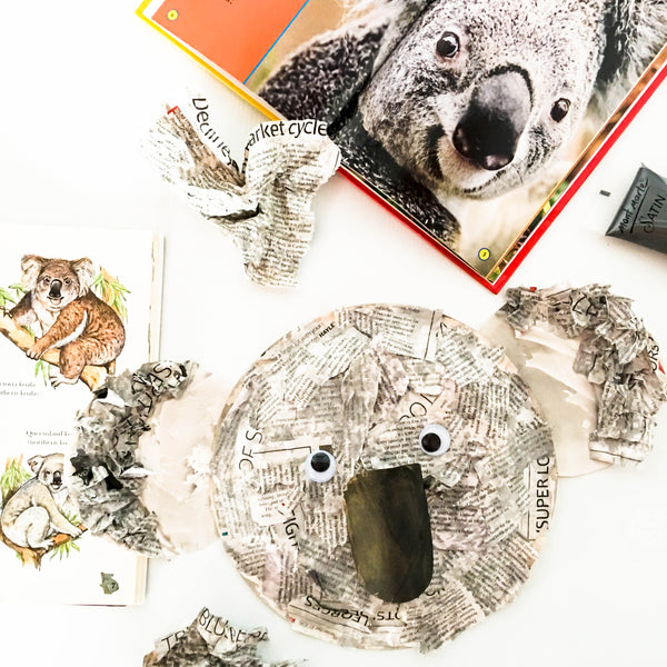 How to make a collage Koala - Happy Active Kids Australia