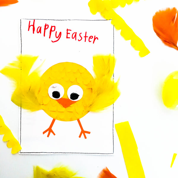 DIY Easter Chick Card - Happy Active Kids Australia