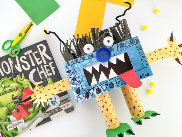 Happy Active Kids - Australian Outdoor Play Equipment - Recycled Tissue Box Monster - Happy Kids are Creative Kids