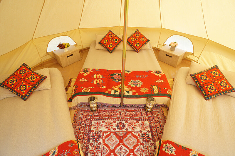 beds for glamping tent