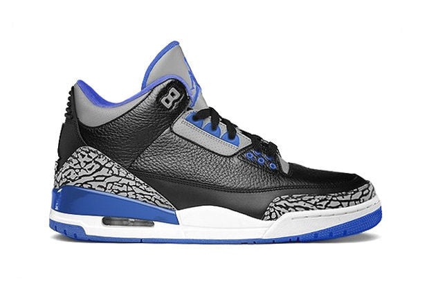 Air Jordan 3 Retro Black / Sport Blue 