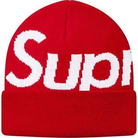 Supreme Big Logo Beanie Red – CURATEDSUPPLY.COM