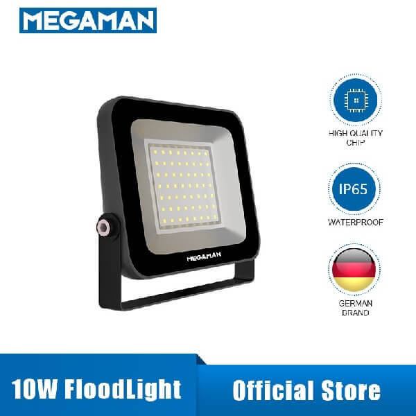 black floodlight