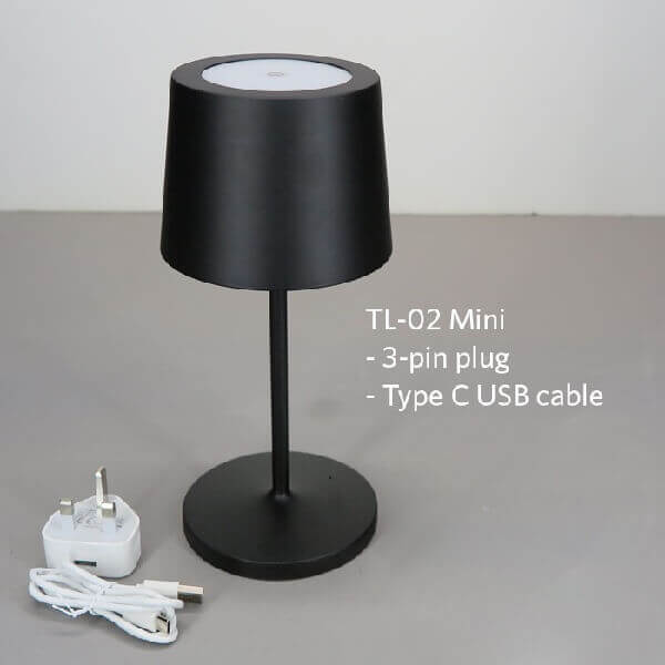 stick lamp black