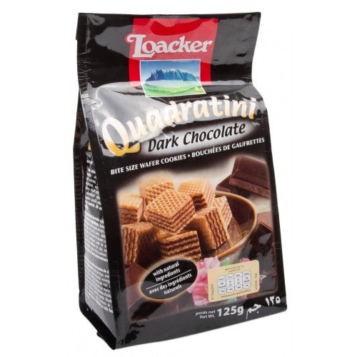 loacker dark chocolate wafer