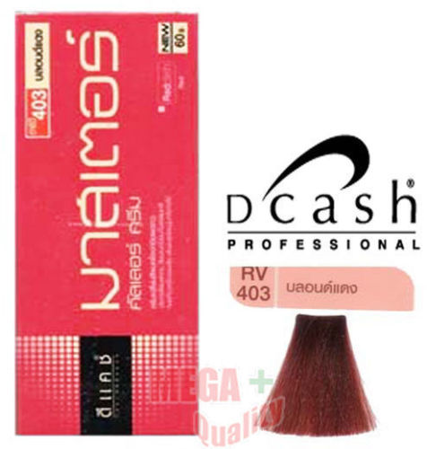 Dcash Permanent Hair Dye Color Colour Cream Reddish Rv 403 Red