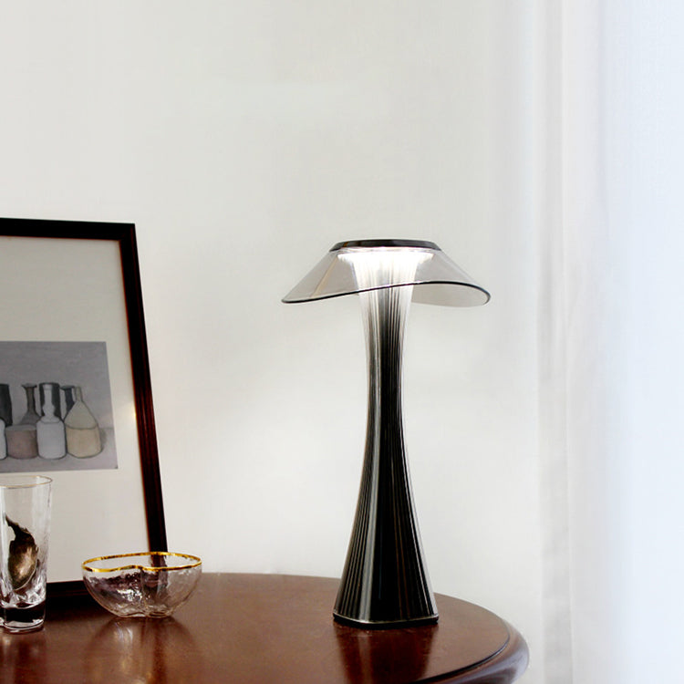 brushed steel bedside lamp