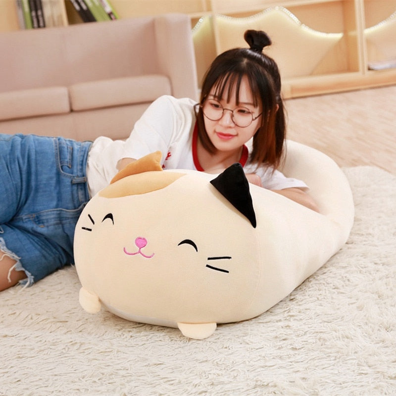 squishy chubby cute cat plush toy