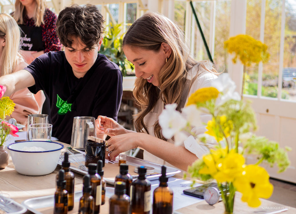 H&M Conscious Exclusive Press Day Greenhouse Candle Workshop