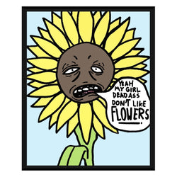 Sunflower Framed Canvas Print 8x10