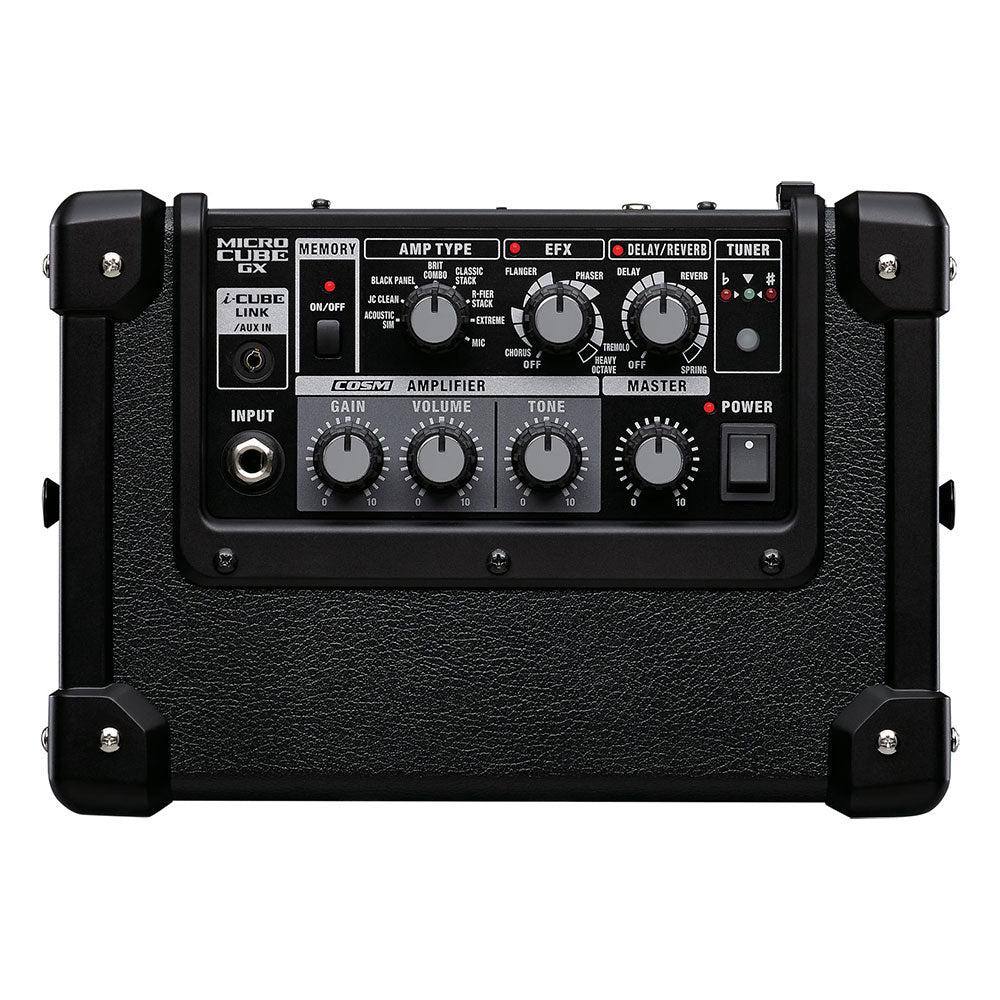 Roland Micro Cube GX Guitar Amplifier with Microfiber and 1 Year Everything Music Extended Warranty Black 