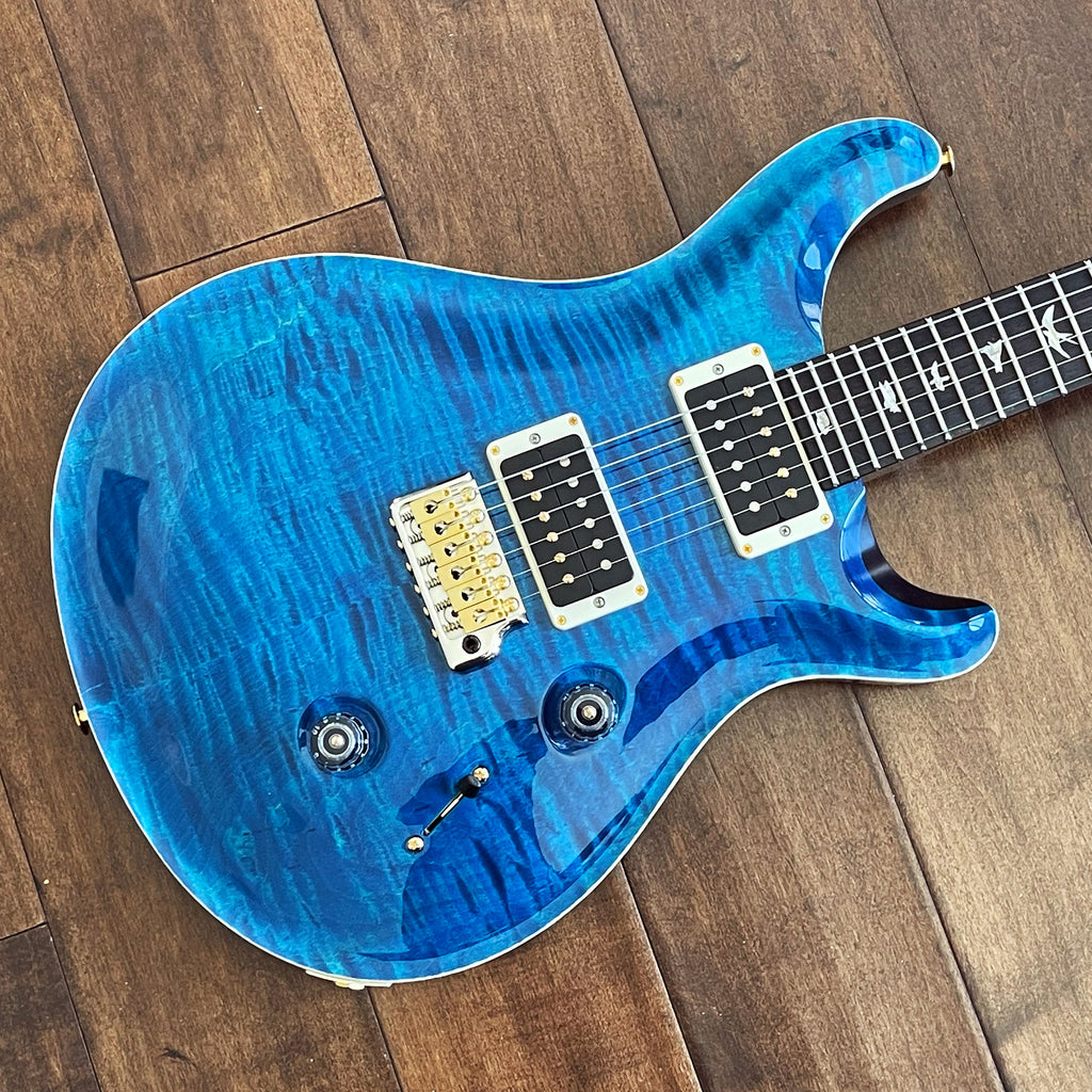 PRS Custom 24 Electric Guitar Blue Matteo/Blue Back 10-Top