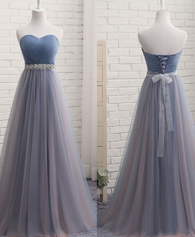 blue and grey prom dresses