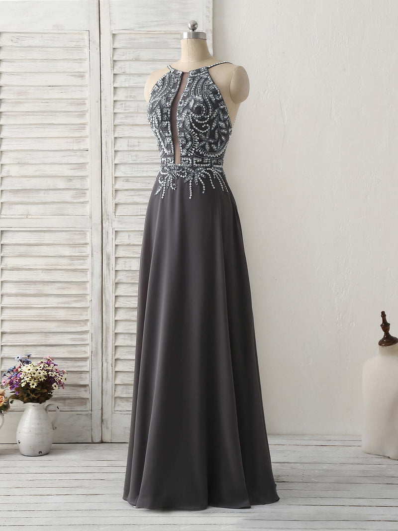 dark gray sequin dress