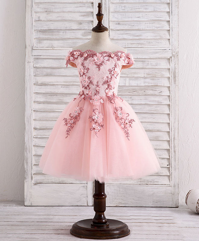 pink tulle flower girl dress