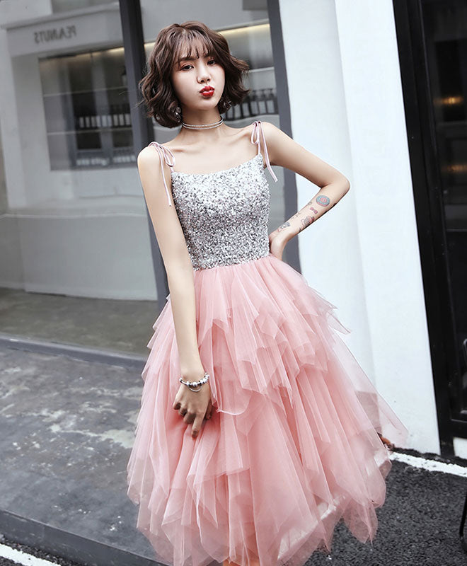 short sparkly prom dress