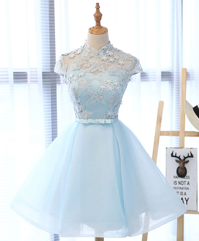 cute blue prom dresses