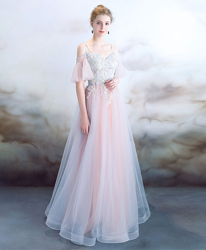 pink elegant gown