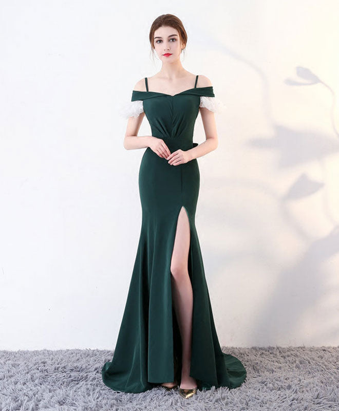 long green evening dress
