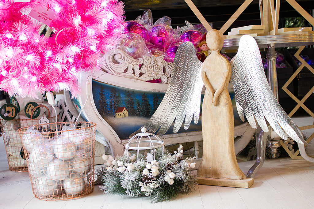 Angel and Christmas decorations