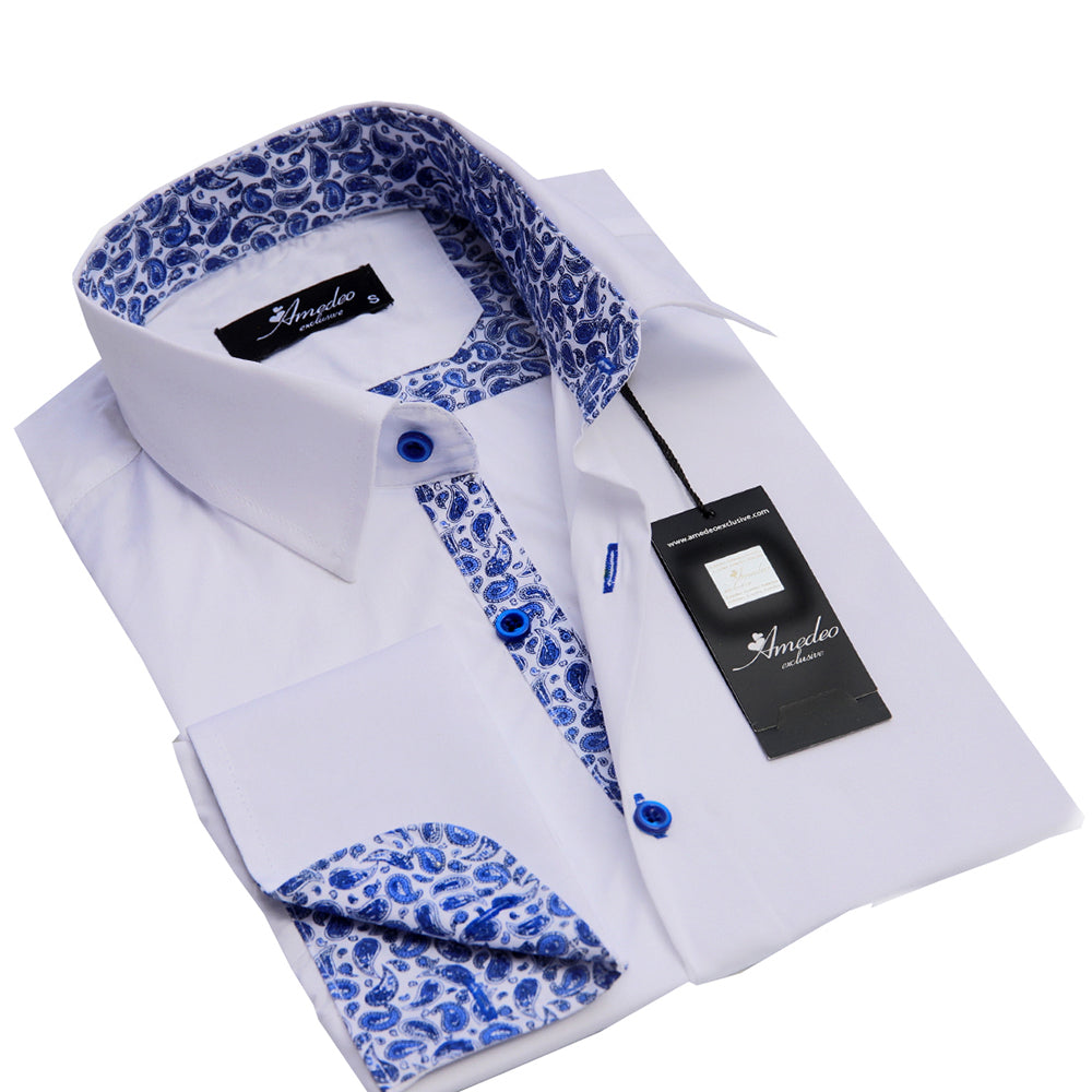 white designer dress shirt