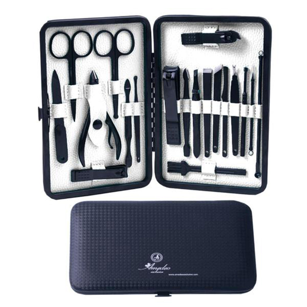 Intact klei Canada Unisex Stainless Steel 19 Piece Sets Manicure & Pedicure Set – Amedeo  Exclusive