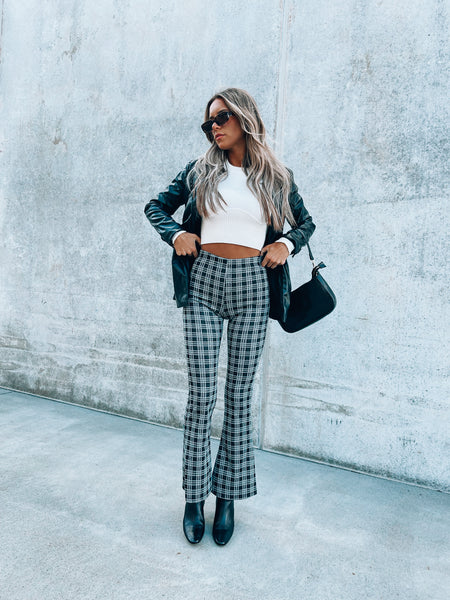 flare pants with doc martens