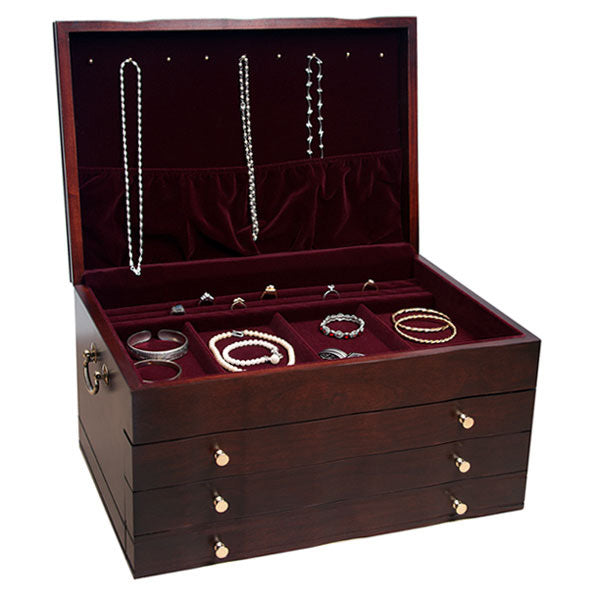 mahogany jewelry box