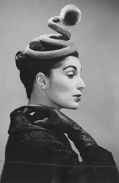 bill cunningham william j spiral hat 1950s