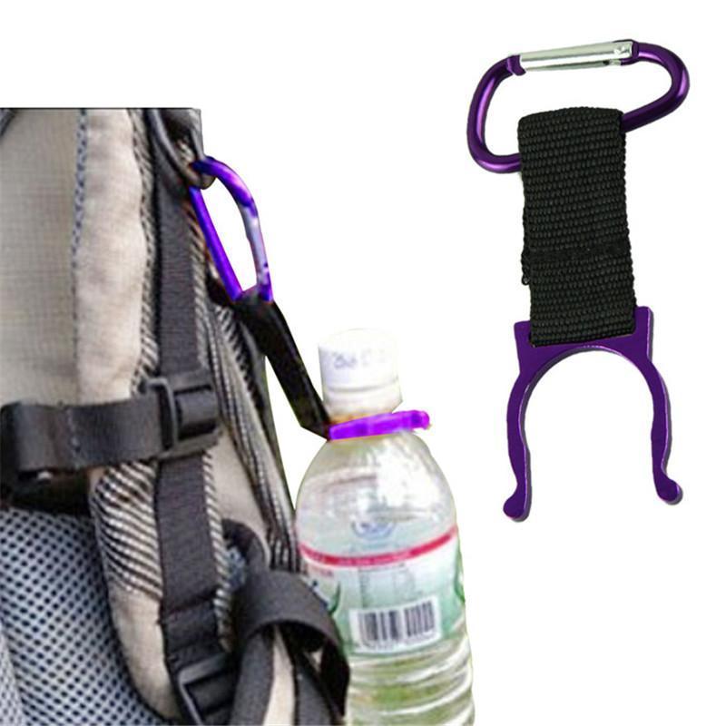 10X Carabiner Water Bottle Buckle Hook Holder Clip For Camping Hiking Travel PSK 