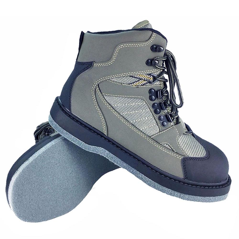 Kylebooker Fly Fishing Felt Rubber Sole Wading Boots Waders Shoes