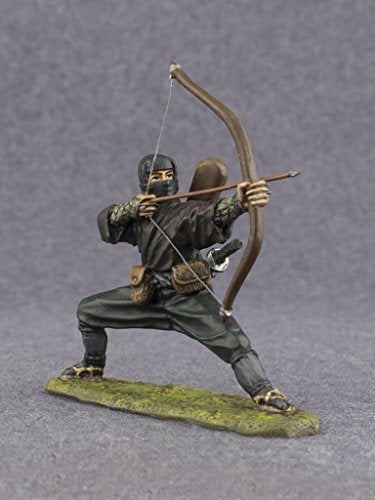 Hand Painted Ninja Shinobi Archer 1/32 Metal Miniature Toy Tin Soldier 54mm 
