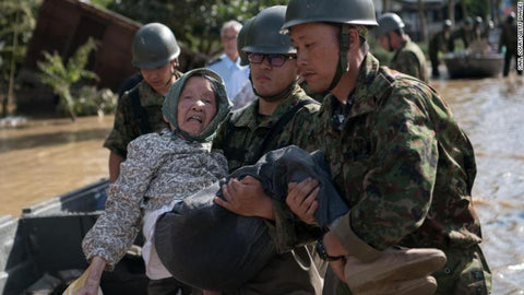 Japan Flood rescue