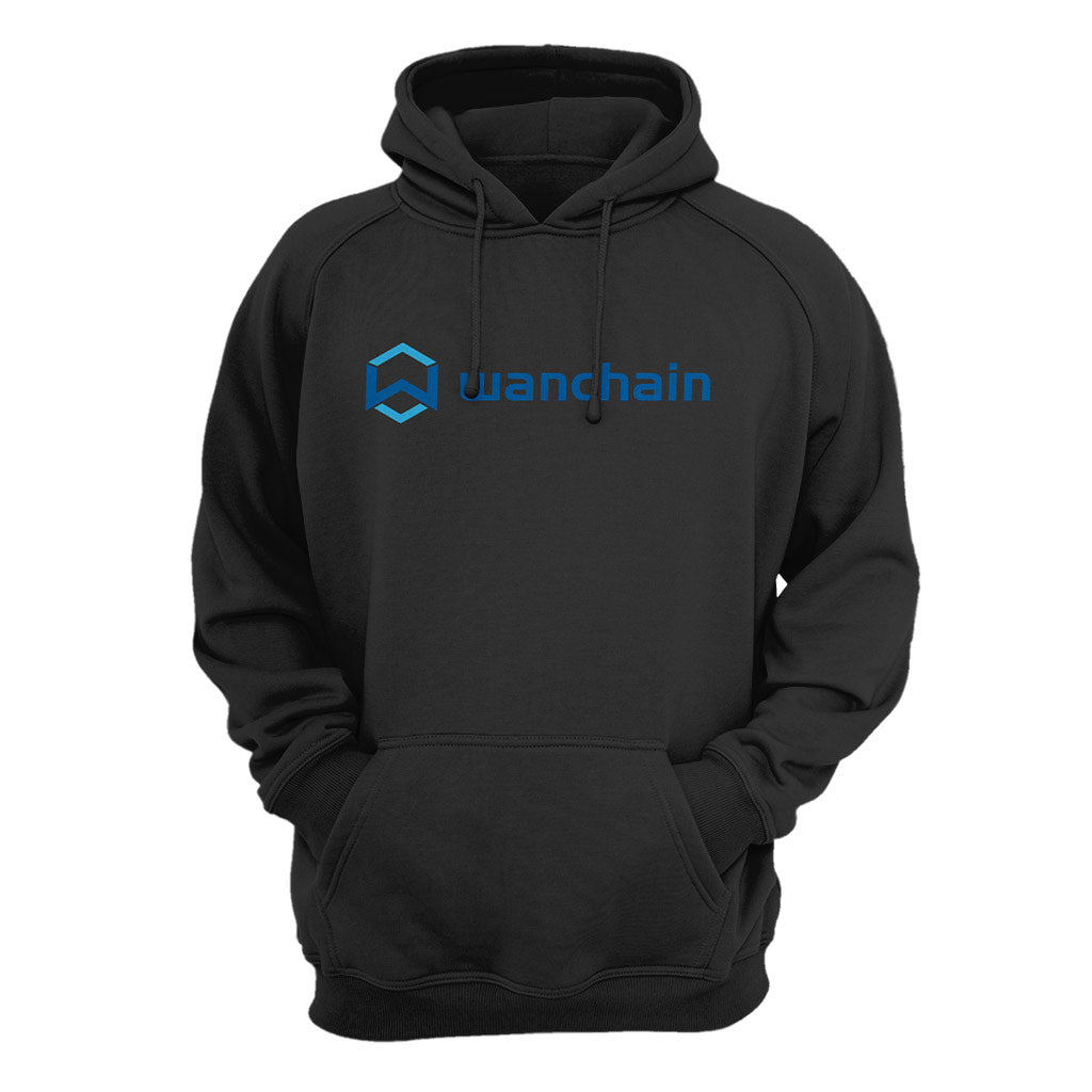 Wanchain horizontal logo hoodie – Crypto Wardrobe