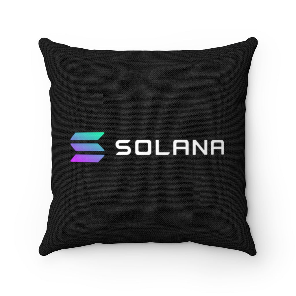 Solana (SOL) Cryptocurrency Symbol Pillow – Crypto Wardrobe