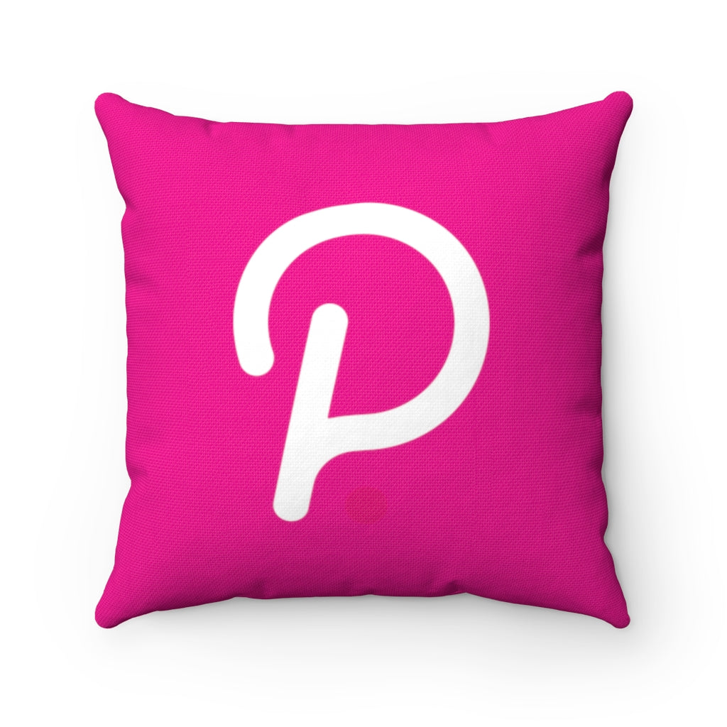 Polkadot (DOT) Cryptocurrency Symbol Pillow – Crypto Wardrobe