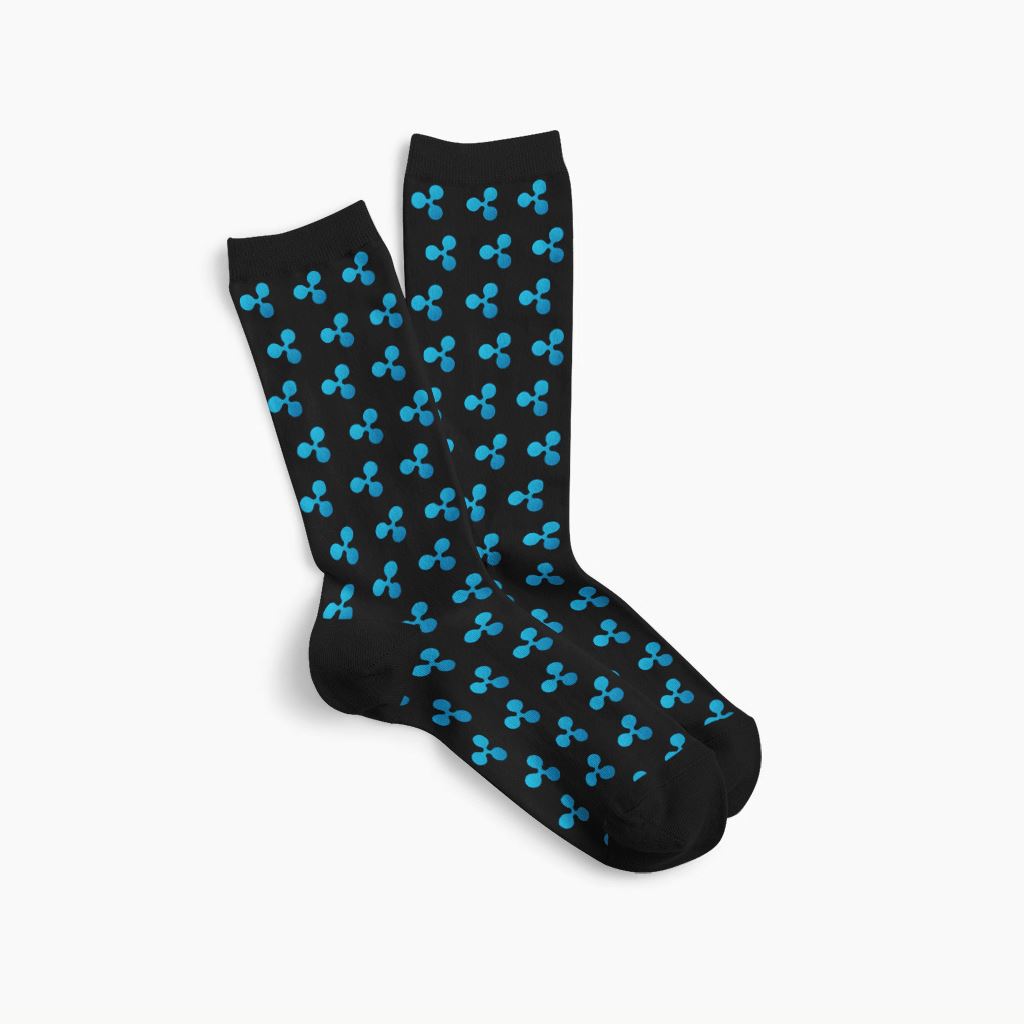 Old Ripple XRP Crypto Symbol Socks – Crypto Wardrobe