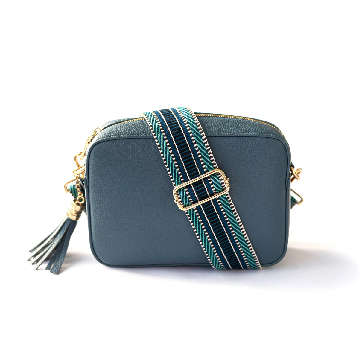 Pom Pom London City Bag Steel Blue