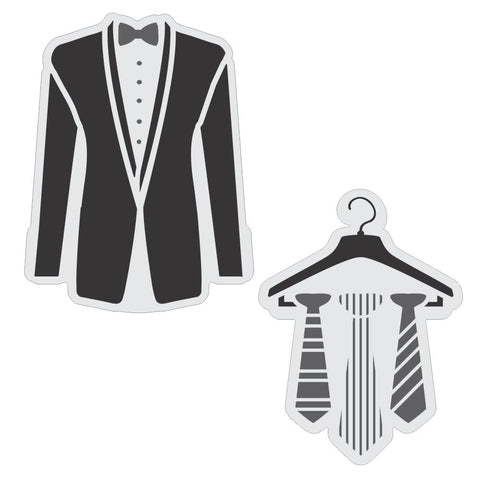 Suit and Tie Cookie Stencil Set With Cookie Cutters