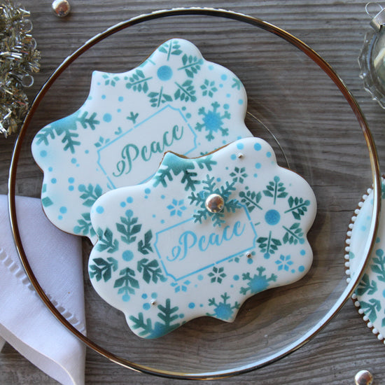 christmas plaque cookies