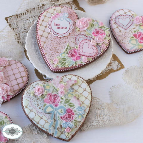 Forget Me Not Dynamic Duos Cookie Stencil Set