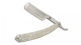 Fontani Italian Handmade Straight Razor with Mother of Pearl Design Resin