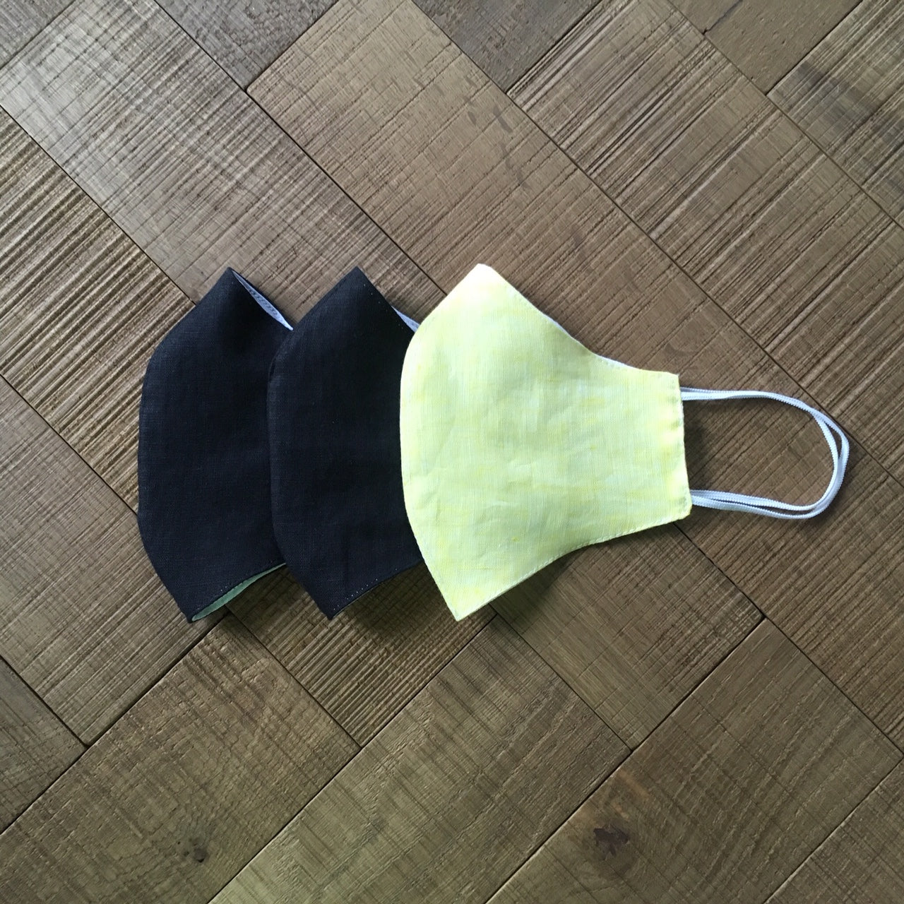 WASHABLE LINEN FACE MASK | 3 for 2 BLACK BUNDLE
