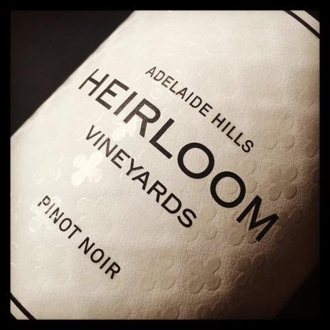 Heirloom Vineyards Pinot Noir Front Label