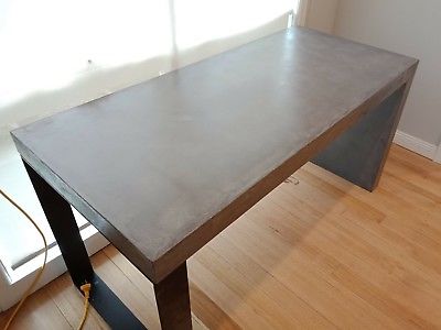 industrial concrete desk