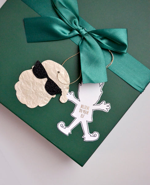 Free download holiday gift tag and gift ornament