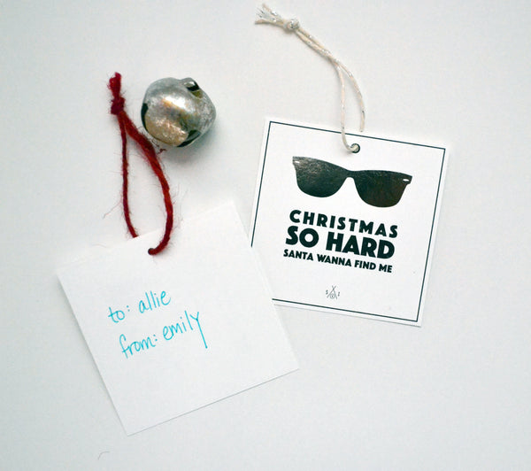 Free download holiday gift tag 